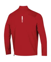 Men's Under Armour Red Wisconsin Badgers 2023 Motivate Half-Zip Top