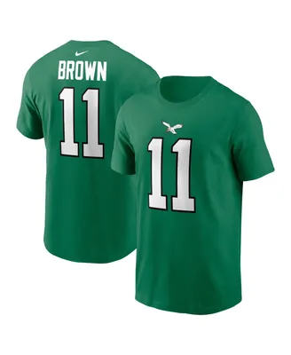 Men's Nike A.j. Brown Kelly Green Philadelphia Eagles Alternate Player Name Number T-shirt