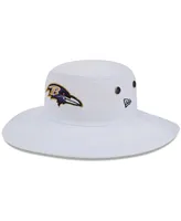 Men's New Era White Baltimore Ravens 2023 Nfl Training Camp Panama Bucket Hat