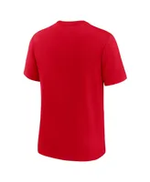 Men's Nike Red San Francisco 49ers Rewind Logo Tri-Blend T-shirt