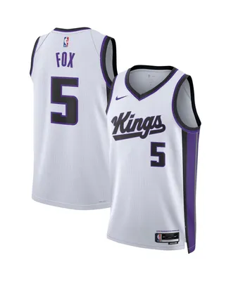 Men's and Women's Nike De'Aaron Fox White Sacramento Kings Swingman Jersey - Association Edition