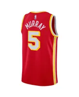 Men's and Women's Nike Dejounte Murray Red Atlanta Hawks Swingman Jersey - Icon Edition