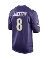 Men's Nike Lamar Jackson Purple Baltimore Ravens Game Jersey