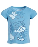 Disney Toddler & Little Girls Minnie Mouse Flocked Graphic T-Shirt