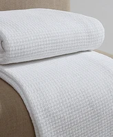 Calvin Klein Honeycomb Cotton Blanket, King