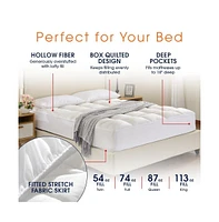 Cheer Collection Ultra Soft Mattress Topper | Silky Smooth and Plush Hypoallergenic Mattress Pad King