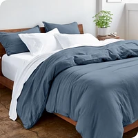 Bare Home Ultra-Soft Sand washed Full Duvet Cover & Sham Set