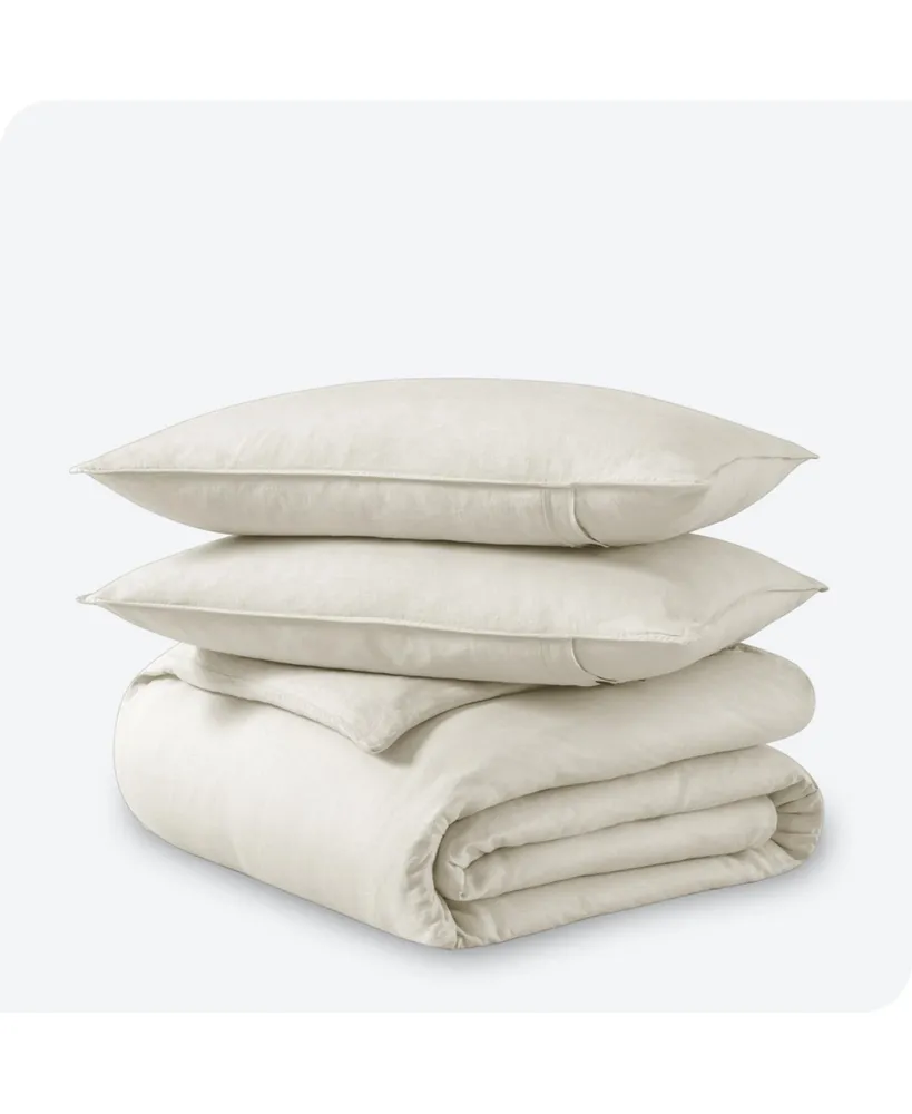 Bare Home Linen Duvet Cover Set King/California King