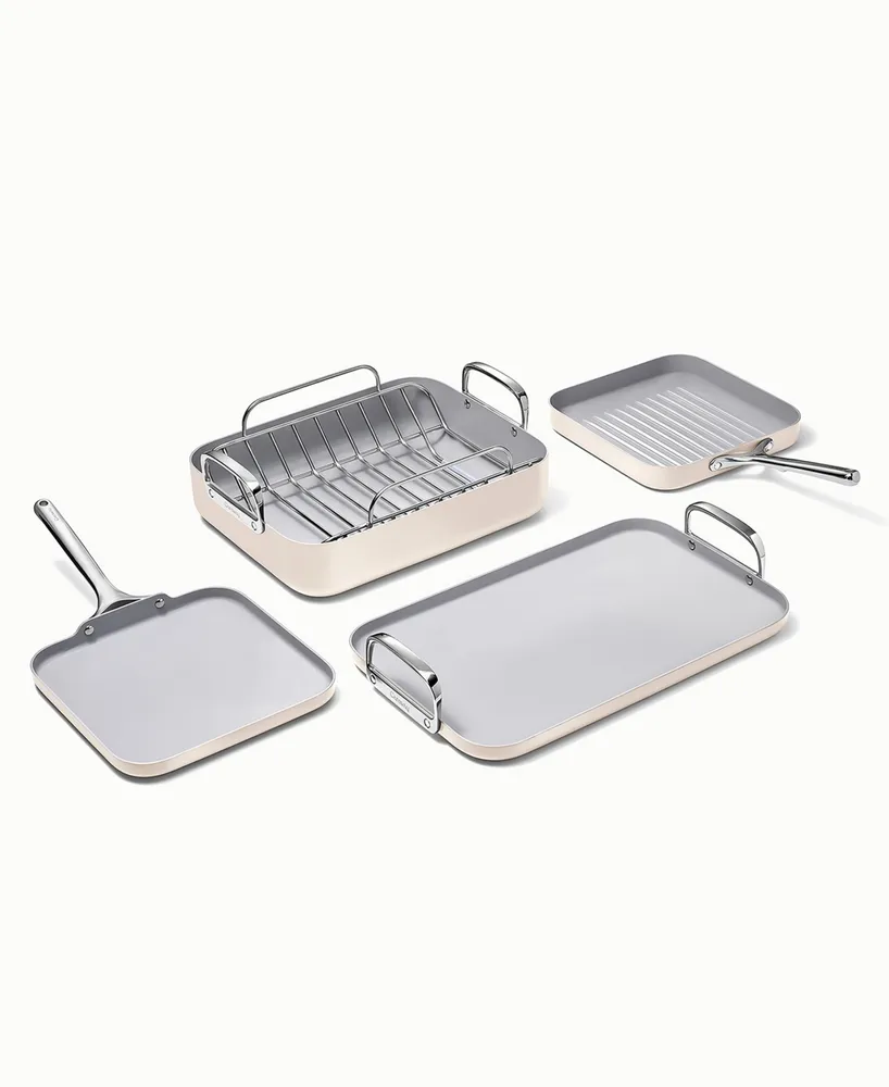 Caraway Non-Stick Ceramic-Coated 4 Piece Square Cookware Set