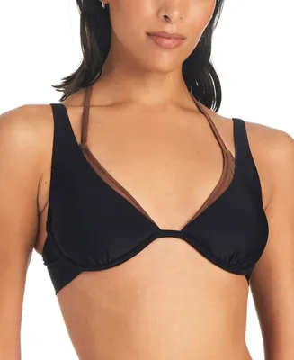 Sanctuary Women's Twice As Nice Double Layered Underwire Bikini Top