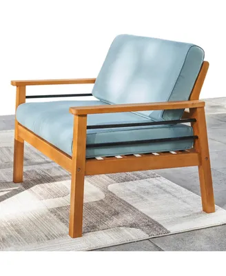 Gloucester Contemporary Patio Wood Sofa Club Chair