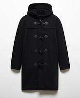 Mango Men's Wool Hooded Coat