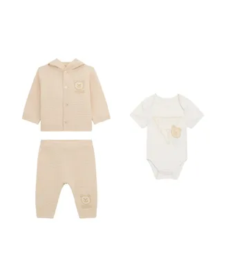 Guess Baby Boys Take Me Home Sweater, Pants and Bodysuit Set, 3 Piece Set