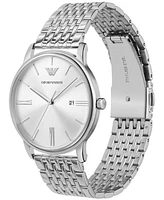 Emporio Armani Men's Stainless Steel Bracelet Watch 42mm - Silver
