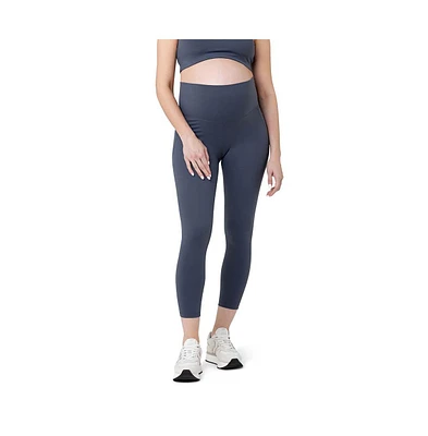 Ripe Maternity Maternity Ripe Tempo Active Crop Legging Blue Steel