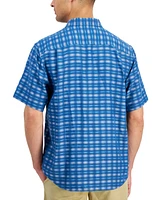 Tommy Bahama Men's Coconut Point Pixel Plaid Button-Down Camp Shirt