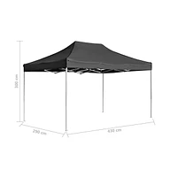 vidaXL Professional Folding Party Tent Aluminum 14.8'x9.8' Anthracite