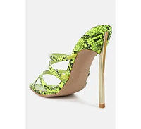 Women's Nightclub Ready Strappy Stiletto Heel Sandals