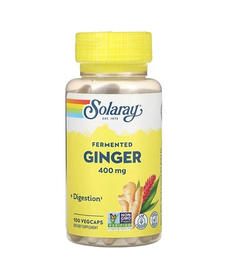 Solaray Fermented Ginger 400 mg - 100 VegCaps - Assorted Pre