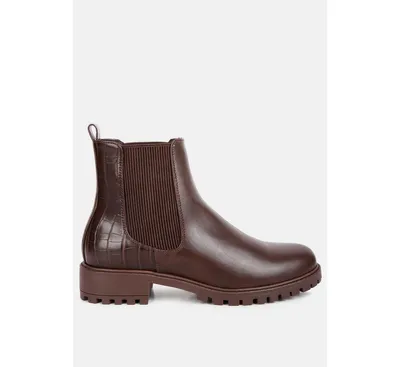 Women's Stella croc back Chelsea boots