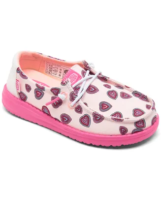 Hey Dude Toddler Girls Wendy Hearts Casual Moccasin Sneakers from Finish Line