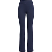 Lands' End Women's High Rise Serious Sweats Fleece Lined Pocket Bootcut Pants