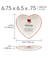 Certified International Valentine's Day Tidbit Plates, Set of 4