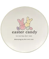 Certified International Easter Words Canape Plates, Set of 4