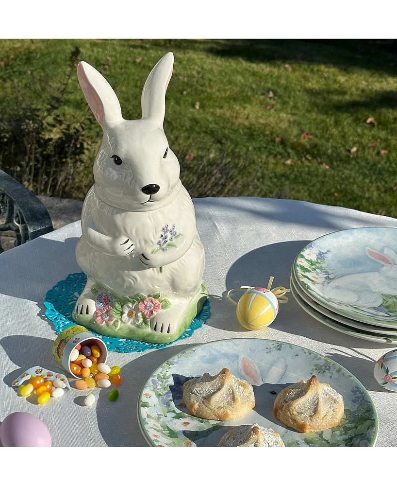 Certified International Easter Morning Figural Bunny Cookie Jar