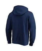 Men's Fanatics Navy Atlanta Braves Master The Game Pullover Hoodie