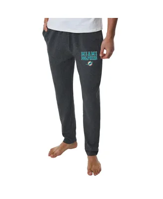 Men's Concepts Sport Charcoal Miami Dolphins Resonance Tapered Lounge Pants