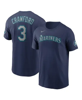 Men's Nike J.p. Crawford Navy Seattle Mariners Player Name and Number T-shirt