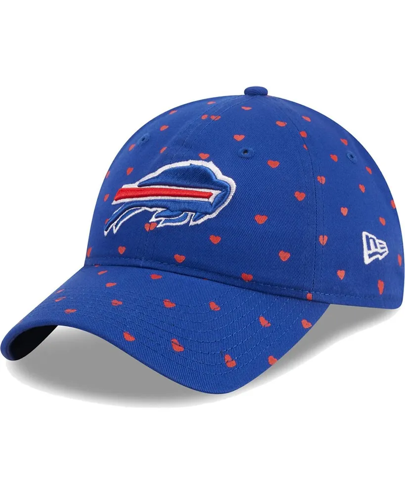 Youth Girls New Era Royal Buffalo Bills Hearts 9TWENTY Adjustable Hat