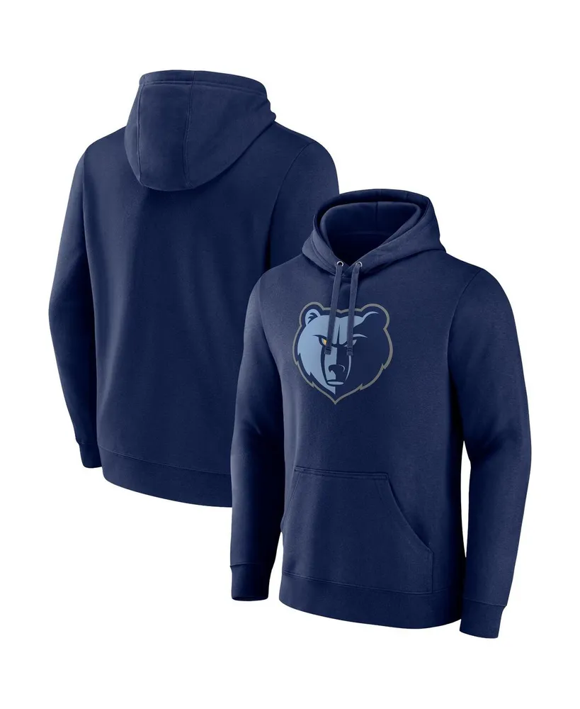 Men's Fanatics Navy Memphis Grizzlies Primary Logo Pullover Hoodie