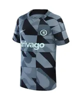 Big Boys Nike Gray Chelsea 2023/24 Academy Pro Performance Pre-Match Top