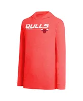 Men's Concepts Sport Black, Red Chicago Bulls Meter Pullover Hoodie and Jogger Pants Set