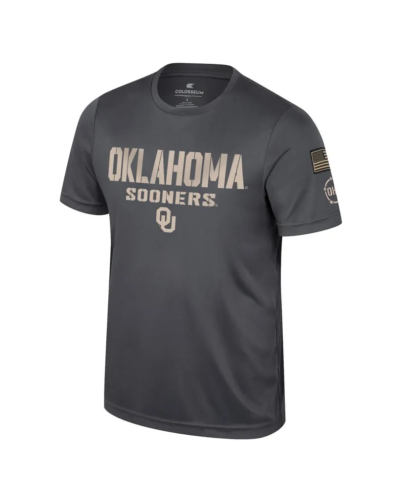 Men's Colosseum Charcoal Oklahoma Sooners Oht Military-Inspired Appreciation T-shirt