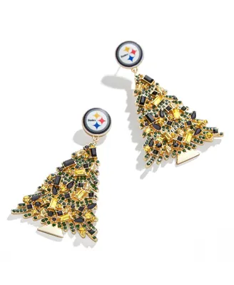 Women's Baublebar Pittsburgh Steelers Christmas Tree Dangling Earrings