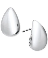 Polished Teardrop Dome Stud Earrings 10k Gold, 5/8"