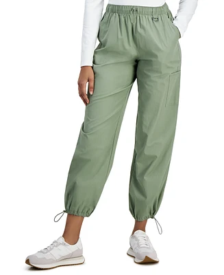 Hippie Rose Juniors' Cotton Parachute Wide-Leg Pants