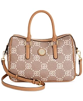 Giani Bernini Monogram Signature Dip Small Satchel, Created for Macy's