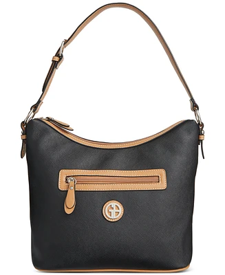 Giani Bernini Saffiano Faux Leather Medium Hobo Bag, Created for Macy's