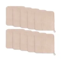 Comfy Cubs Muslin Washcloths, Pack of 10 with Gift Box