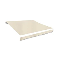 Awning Top Sunshade Canvas Cream 9.8'x8.2' (Frame Not Included)