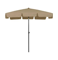 Beach Umbrella Taupe 78.7"x49.2"