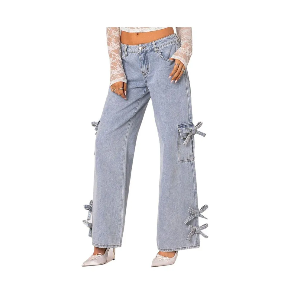 Women's Bows 4 Days low rise baggy jeans