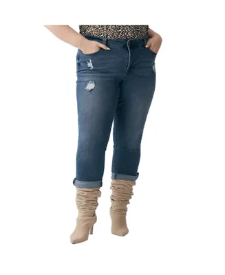 Molly & Isadora Plus Acela Crux Boyfriend Jeans