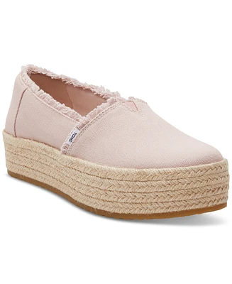 Toms Women's Valencia Canvas Platform Espadrilles