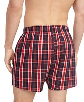 Tommy Hilfiger Men's 3-Pack Classic Printed Cotton Poplin Boxers