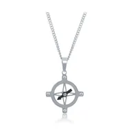 Stainless Steel Compass Necklace